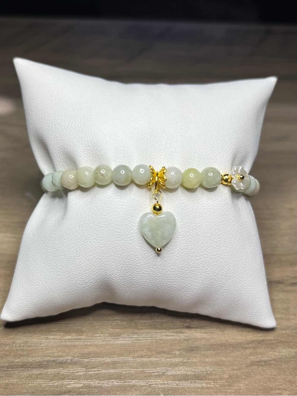 💚 Jade Heart Charm Bracelet 💚